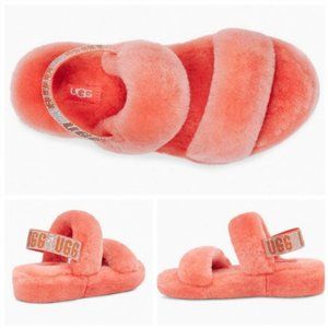 UGG OH YEAH BLING ELECTRIC CORAL SLIDES SANDALS   BRAND NEW IN BOX